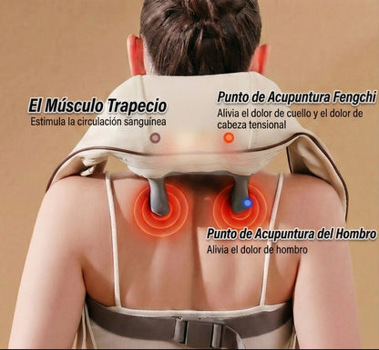 Masajeador Cervical Shiatsu Pro con Calor Infrarrojo