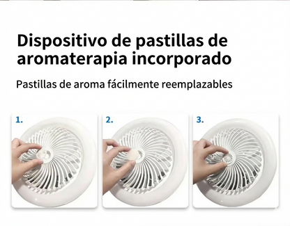 Ampolleta Ventilador 2 en 1 con Control Remoto- Luz LED Regulable
