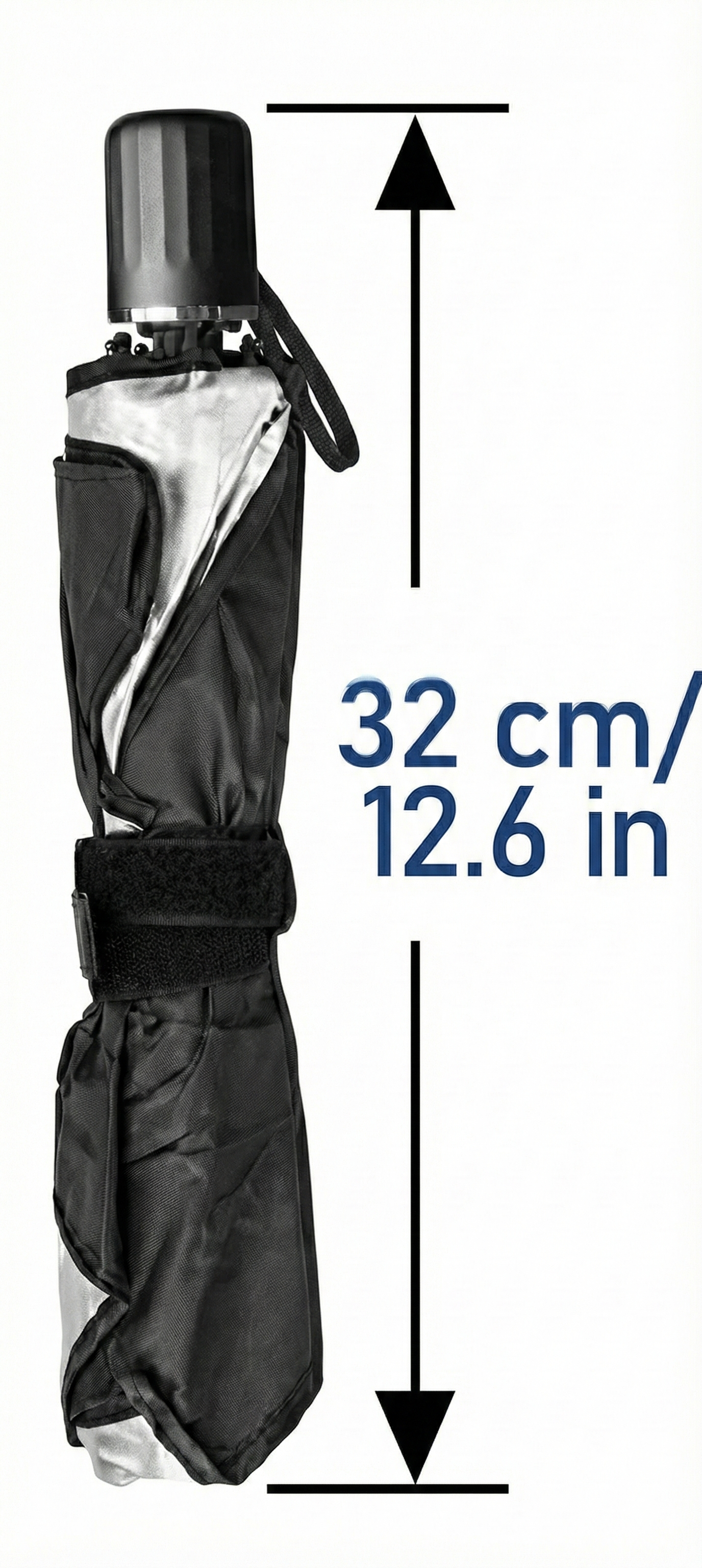 Parasol Retráctil Tipo Paraguas para Auto Protección UV Bloqueo de Calor y Fácil Guardado