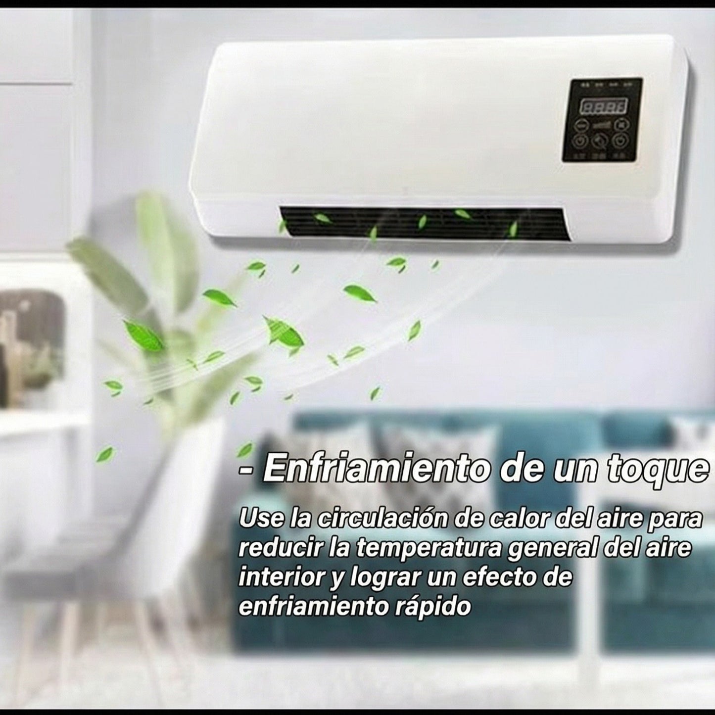 Split Mural 2 en 1 Climatizador con Control Remoto