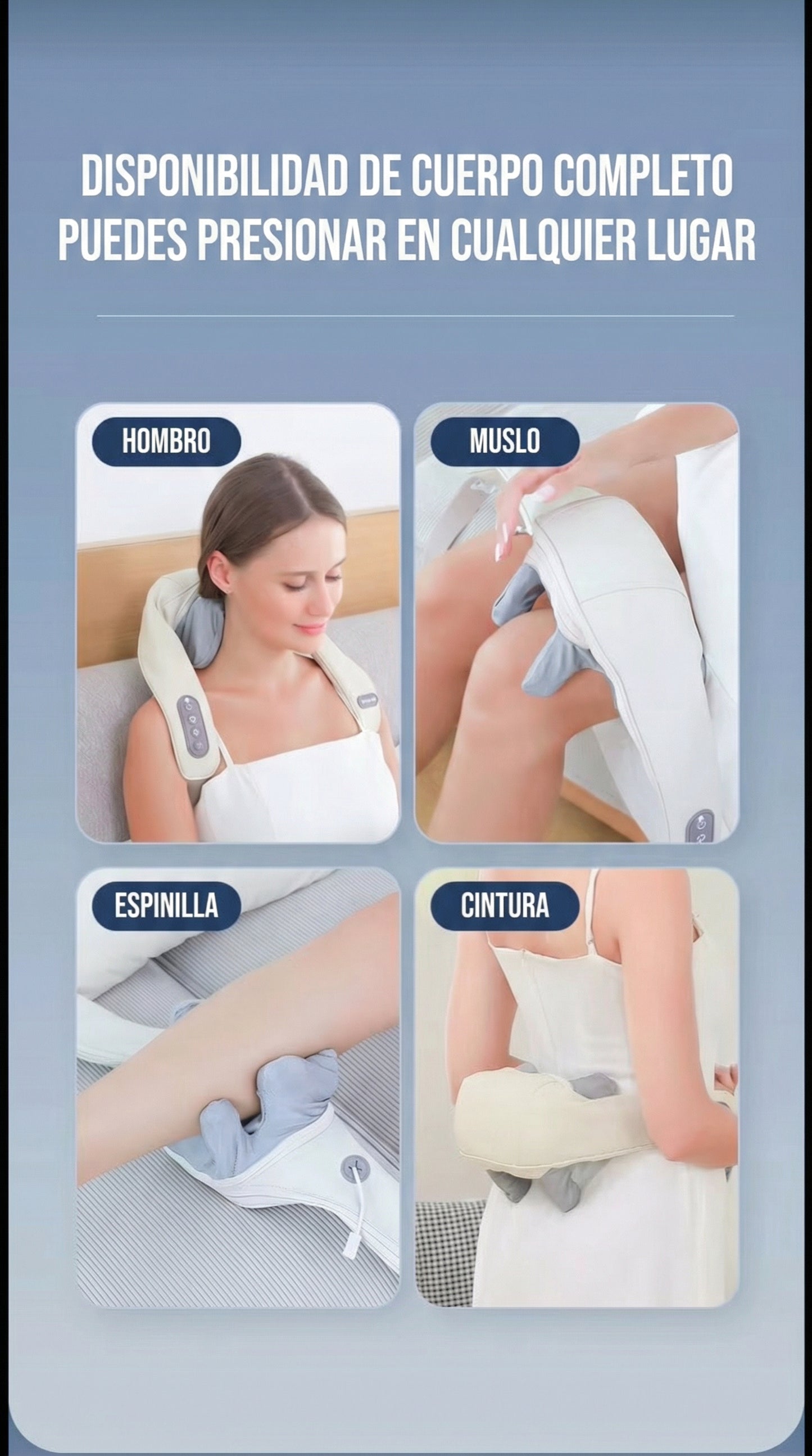 Masajeador Cervical Shiatsu Pro con Calor Infrarrojo