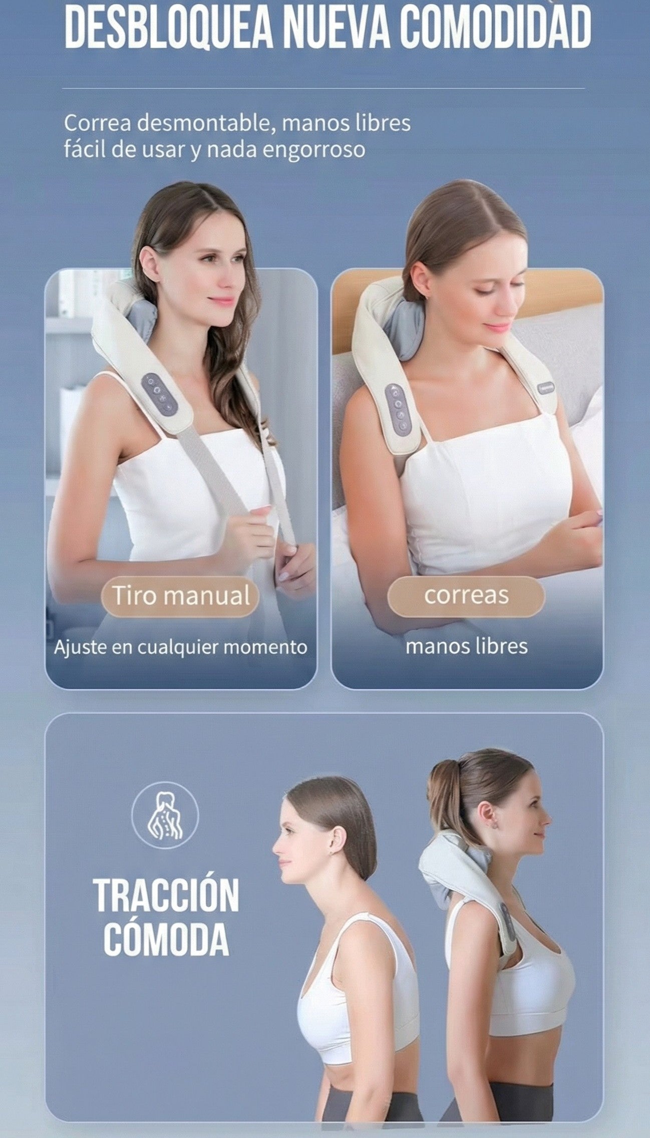 Masajeador Cervical Shiatsu Pro con Calor Infrarrojo