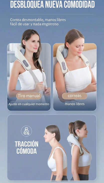 Masajeador Cervical Shiatsu Pro con Calor Infrarrojo