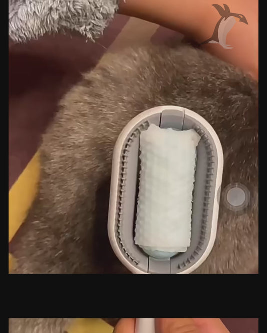 Cepillo Profesional 3 en 1: Peina, Baña y Limpia Pelusas